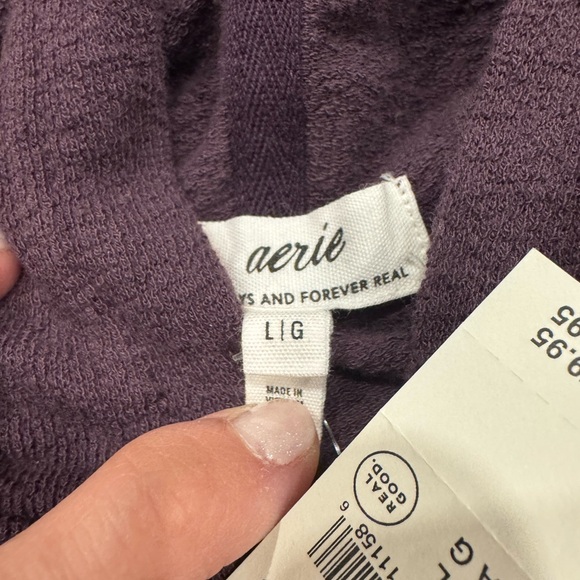 Aerie Purple Zip-Up Hoodie - Picture 4 of 5